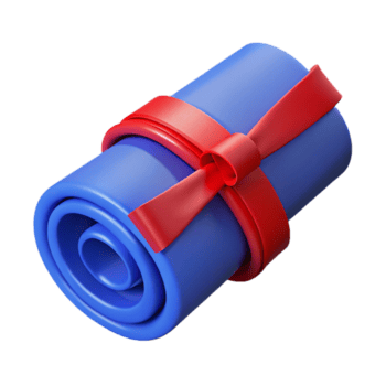 deslumbrante abstrato plantas enrolado acima amarrado com vermelho fita detalhado png