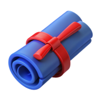 magnificent vintage Blueprints rolled up tied with red ribbon high resolution png