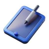 serene creative Tablet computer with stylus pen high quality png