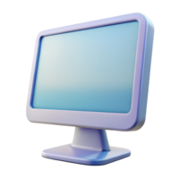 serene minimalist Desktop computer monitor with thin bezel authentic png