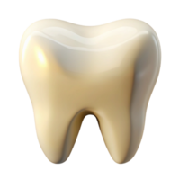 serene rustic A single, realistic human tooth made of polished ivory, professional png