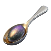 dramatic rustic Silver Metal Spoon Isolated high resolution png