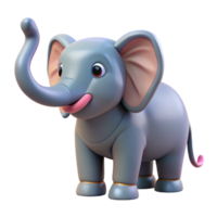 stunning traditional Elephant with raised trunk, high quality png