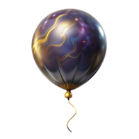 beautiful classic Single Balloon with String Isolated Element original png