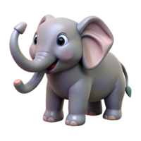 impressive abstract Elephant with raised trunk, high quality png