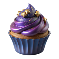 impressive traditional Single Cupcake with Sprinkles Transparent Background detailed png