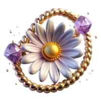 beautiful rustic Single Daisy Chain Isolated png