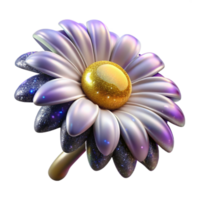 beautiful abstract Single Daisy Front View Isolated on Transparent Background original png