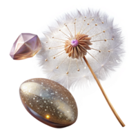 magnificent rustic Single Dandelion Seed Floating Cutout Transparent Background exclusive png