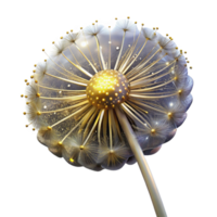 extraordinary creative Single Dandelion Seedhead Isolated Transparent Background original png