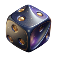 elegant modern Single Dice Showing Six Isolated Element original png