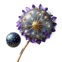 extraordinary vintage Single Dandelion with Seeds Transparent exclusive png