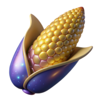 stunning abstract Single Ear of Corn Isolated Cutout png
