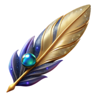extraordinary modern Single Feather Floating in Air Cutout premium png