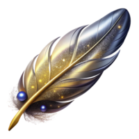 extraordinary abstract Single Feather Falling Through Air Transparent detailed png