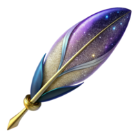 magnificent classic Single Feather Quill Pen Angled View Cutout genuine png