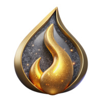 magnificent rustic Single Flame Symbol Cutout png