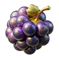 beautiful rustic Single Grape with Stem Transparent Cutout high resolution png