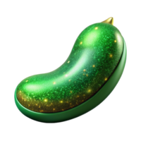 impressive vintage Single Green Bean Isolated Element original png