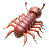 magnificent vintage A centipede with numerous legs high quality png