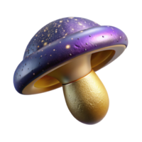impressive artistic Single Mushroom Cap Top View Isolated original png