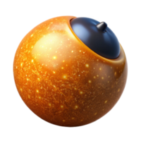elegant minimalist Single Orange Side View Isolated exclusive png