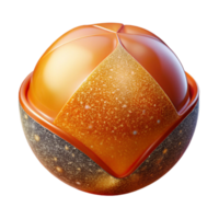 extraordinary minimalist Single Orange Front View Transparent Background genuine png