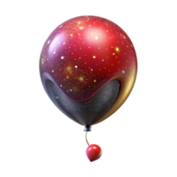wonderful modern Single Red Balloon Floating Upward Isolated high quality png