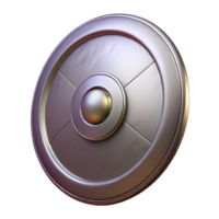 magnificent abstract A shield, round, metallic, with a central boss high quality png