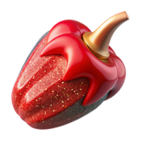 impressive creative Single Red Pepper Flake Isolated Element authentic png