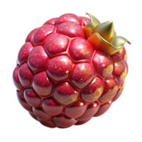 extraordinary modern Single Red Raspberry Isolated Element authentic png