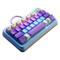 elegant contemporary Gaming keyboard with mechanical keys high resolution png