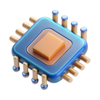dramatic traditional Microchip with circuitry authentic png