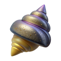 wonderful artistic Single Seashell Conical Shape Isolated high quality png