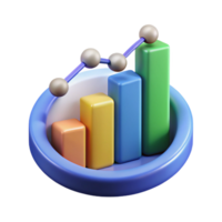 impressive rustic Data analytics graph icon detailed png