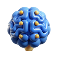 impressive vintage Artificial intelligence brain icon high resolution png