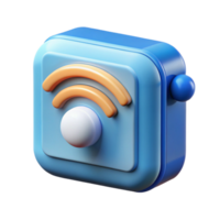 elegant artistic Internet of things sensor icon detailed png
