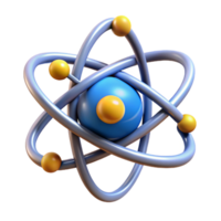 serene creative Quantum computing atom icon high resolution png
