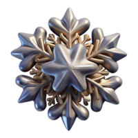vibrant classic Single Snowflake Top View Isolated Element authentic png