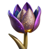 beautiful minimalist Single Tulip Front View Isolated Element high quality png