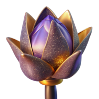 beautiful traditional Single Tulip Front View Isolated Element authentic png