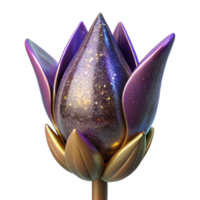beautiful abstract Single Tulip Front View Isolated Element original png
