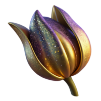 extraordinary rustic Single Tulip Leaf Bent View Isolated professional png