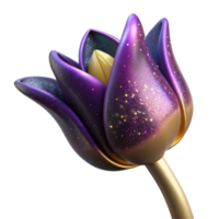 extraordinary vintage Single Tulip Side View Isolated high resolution png