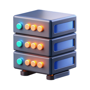 elegante vintage servidor prateleira com piscando luzes profissional png