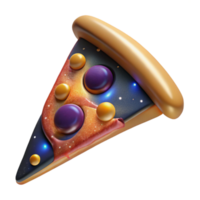 dramatic modern Slice of Pizza with Cheese and Pepperoni and Isolated Background png