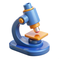 impressive classic Microscope with slide and specimen high resolution png