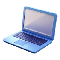 elegant artistic Laptop computer, open, blank screen high resolution png