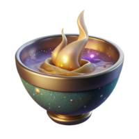 beautiful rustic Soup Bowl Isolated with Steam and Transparent Background genuine png