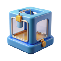 magnificent minimalist 3D printer, additive manufacturing high resolution png